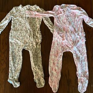 Posh Peanut Ruffle Butt Zip Up with Feet